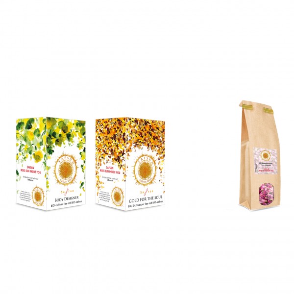 Bundle Biotees und BIO Rosenknospen-50 Gramm
